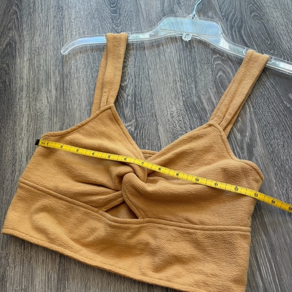 Madewell Cutout Knot-Front Crop Tank Top Size M - Picture 7 of 8